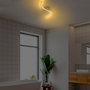 Opviq Yılan - 13279 Lámpara de araña Dorada LED